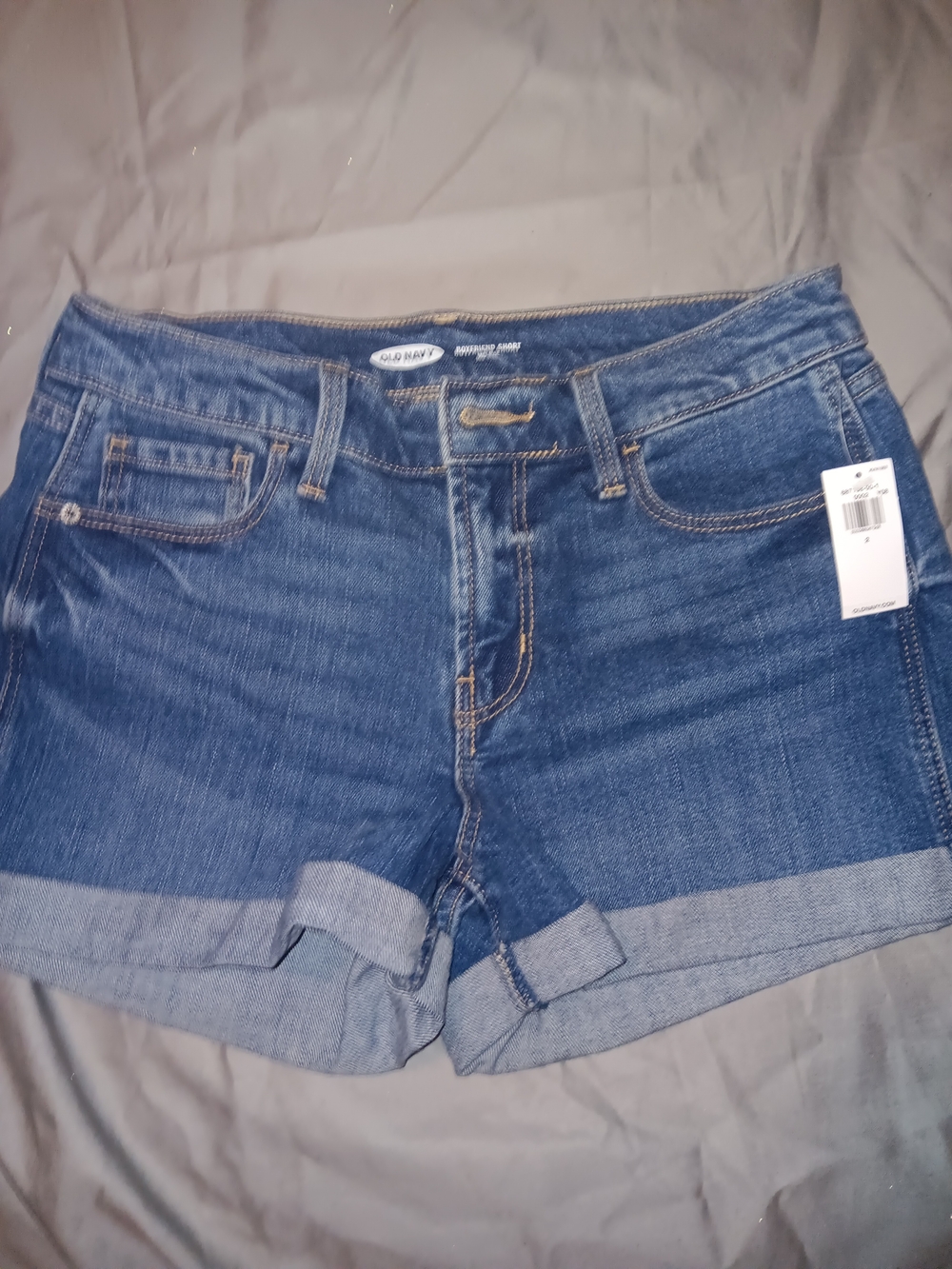 Old Navy Blue Denim Rolled-Hem Women's Shorts
